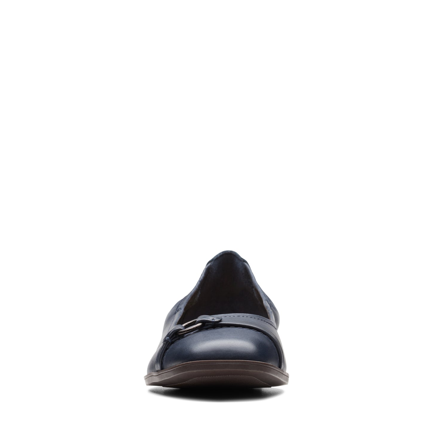 Clarks Lyrical Sky Navy Leather Flat