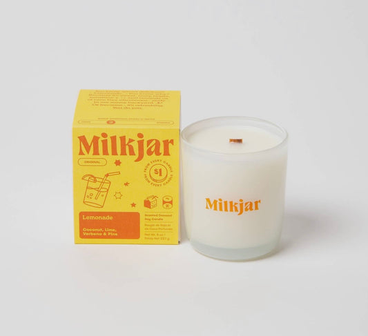 MilkJar Candle- Lemonade