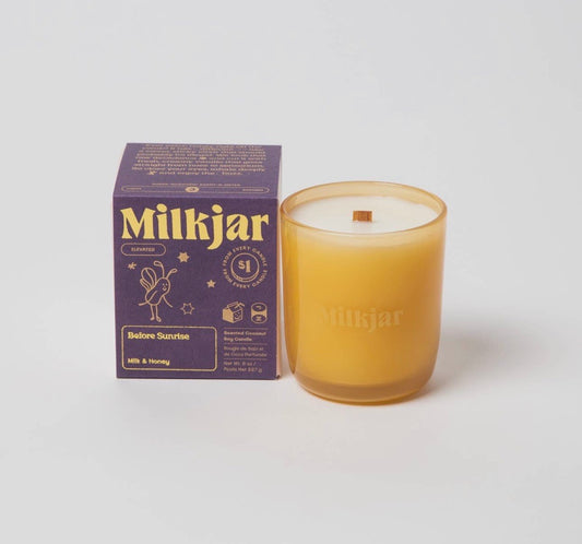 MilkJar Candle- Before Sunrise